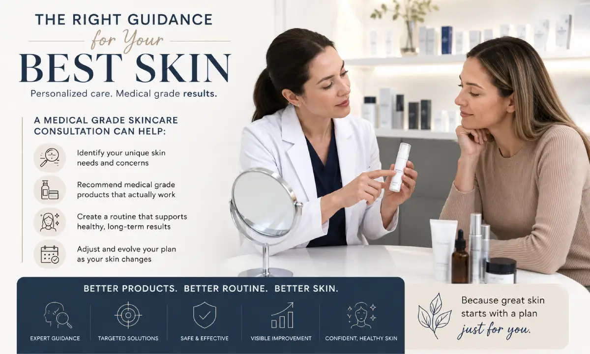 Medical-grade skincare consultation for personalized skin care